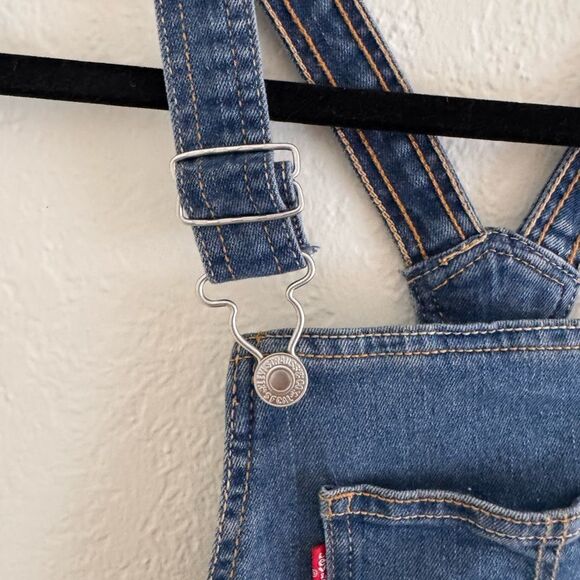 Levi's Blue Denim Overalls with Adjustable Straps - Picture 3 of 7